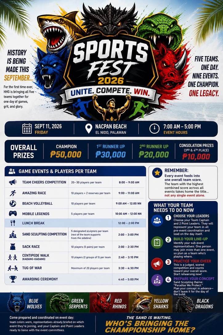 HHG Sports Fest 2026 poster
